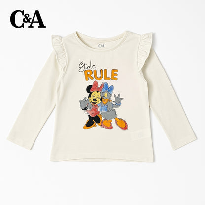 GIRLS RULE WHITE T-SHIRT