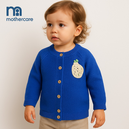 FRUIT EMBROIDERY SWEATER BLUE