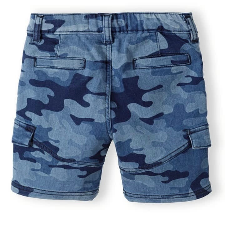 Mino camouflage denim shorts