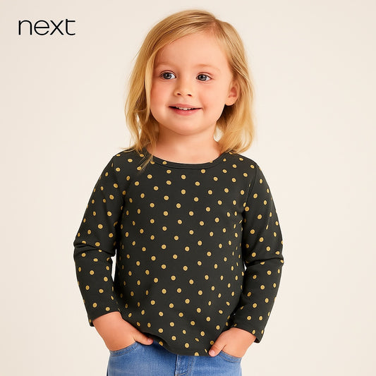 N polka dots t-shirt