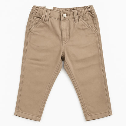 Khaki denim cotton pant