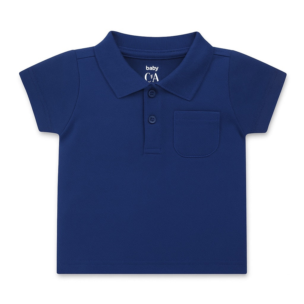 NAVY BLUE POCKET STYLE POLO SHIRT