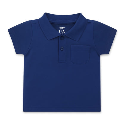 NAVY BLUE POCKET STYLE POLO SHIRT