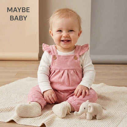 DUNGAREE STYLE FLEECE INNER ROMPER
