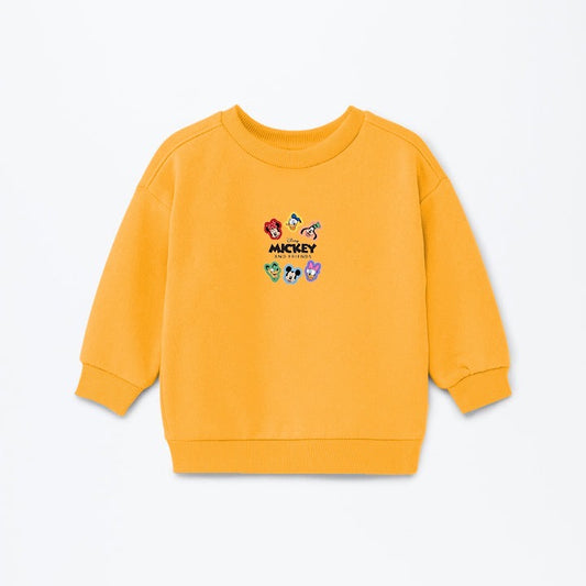 MICKEY AND FRIENDS YELLOW SWEATSHIRT