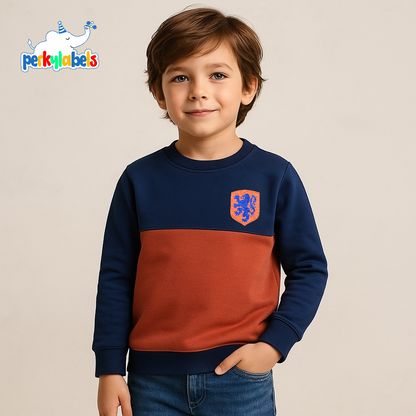 TWO TONE POCKET PATCH SWEATSHIRT