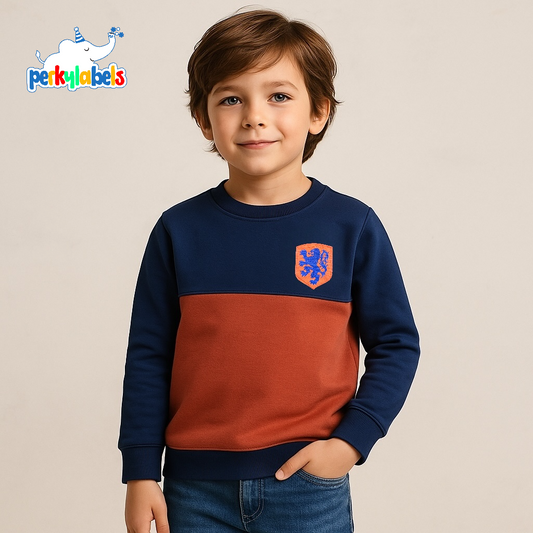 TWO TONE POCKET PATCH SWEATSHIRT