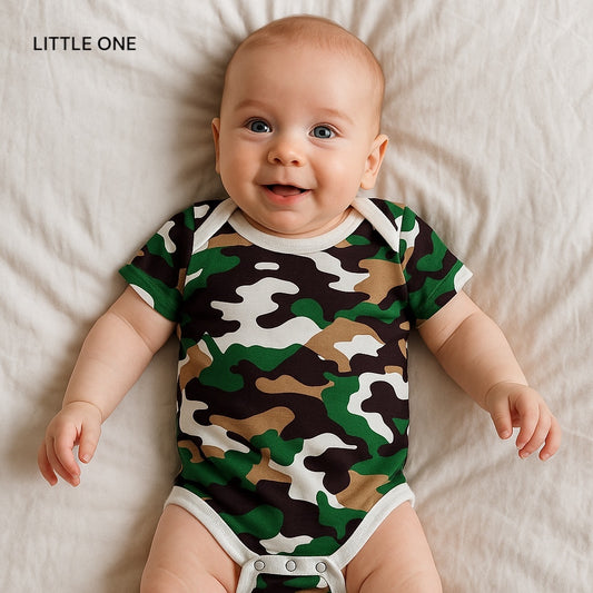 CAMOUFLAGE SHORT SLEEVE BODYSUIT