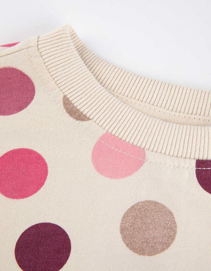 POLKA GLITTER SWEATSHIRT