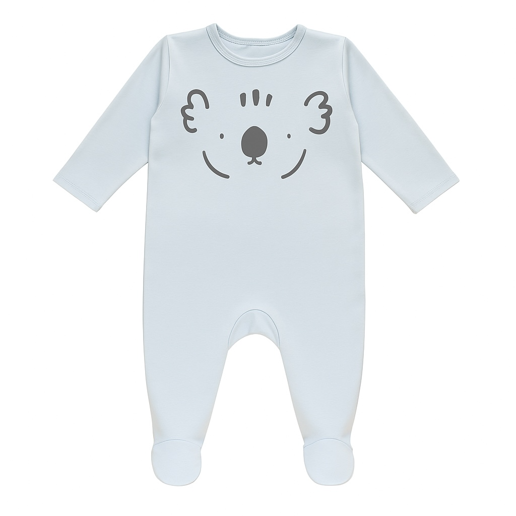 LIGHT BLUE KOALA ROMPER