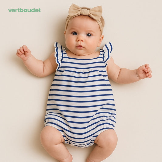 STRIPE SLEEVELESS BODYSUIT