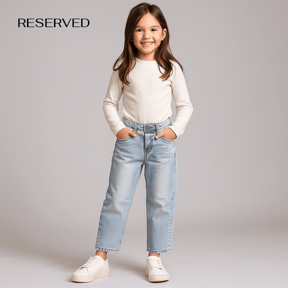 LIGHT BLUE LOOSE BOTTOM DENIM PANT