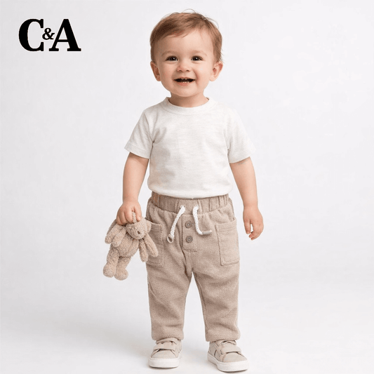 BUTTON DOWN LIGHT BROWN TROUSER