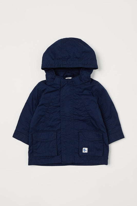 COTTON LIGHT WEIGHT HOODED JACKET