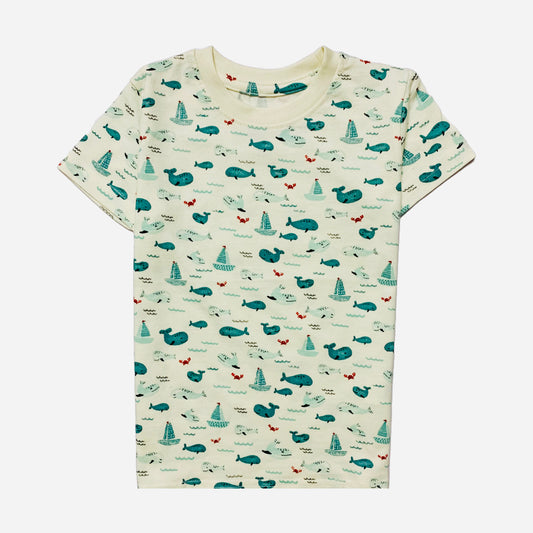 Whale white t-shirt