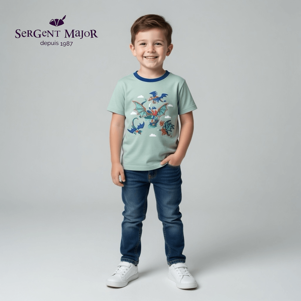 DRAGON EMBROIDERY T-SHIRT