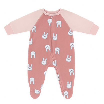 BUNNY ALLOVER WOOL ROMPER