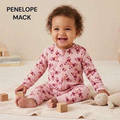 FLORAL PINK VELVET FABRIC ROMPER