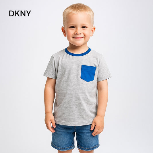 DK POCKET STYLE GREY T-SHIRT
