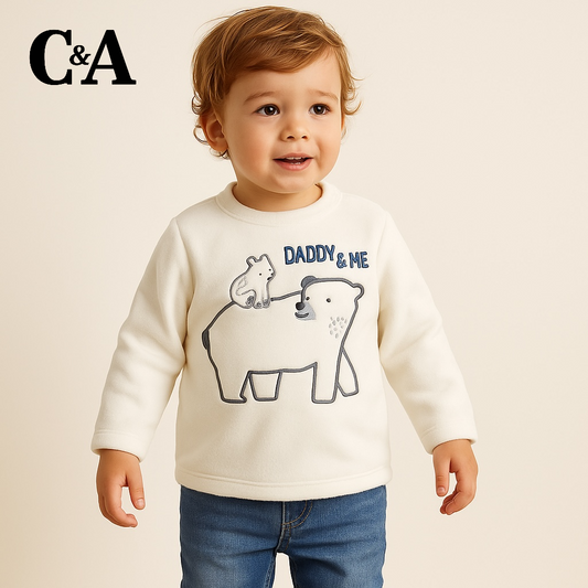 DADDY & ME POLAR FLEECE FABRIC SWEATSHIRT