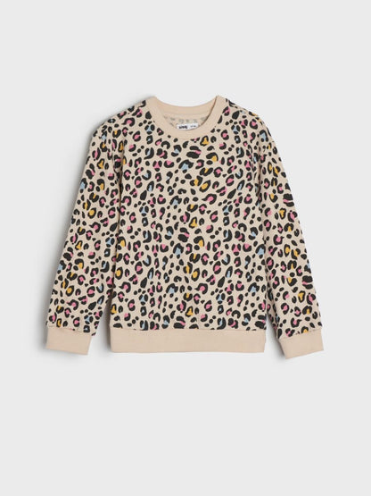LEOPARD PRINT SWEATSHIRT
