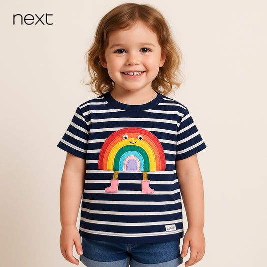 RAINBOW STRIPE T-SHIRT