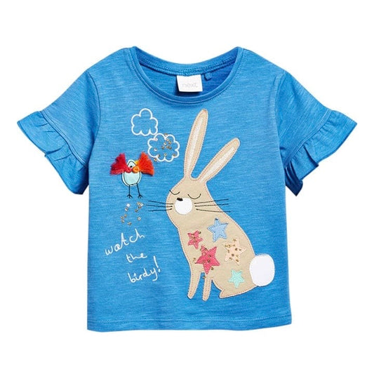 N rabbit applique t-shirt