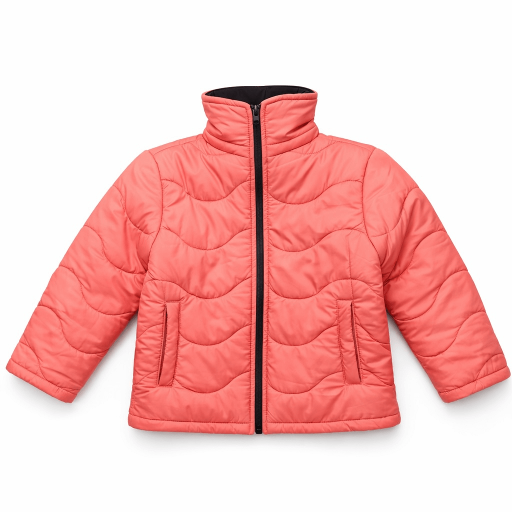 PEACH INNER FLEECE PUFFER JACKET