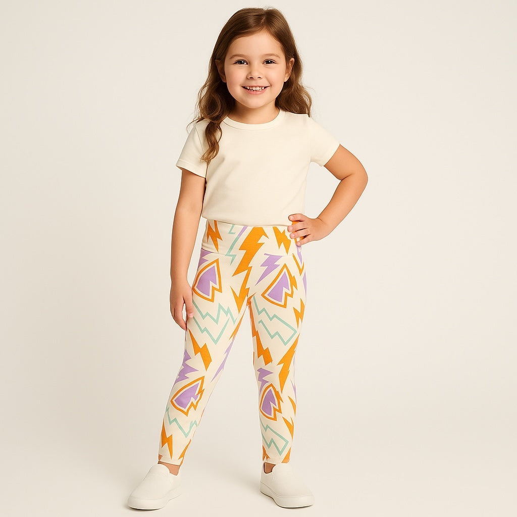 Thunder strike print leggings
