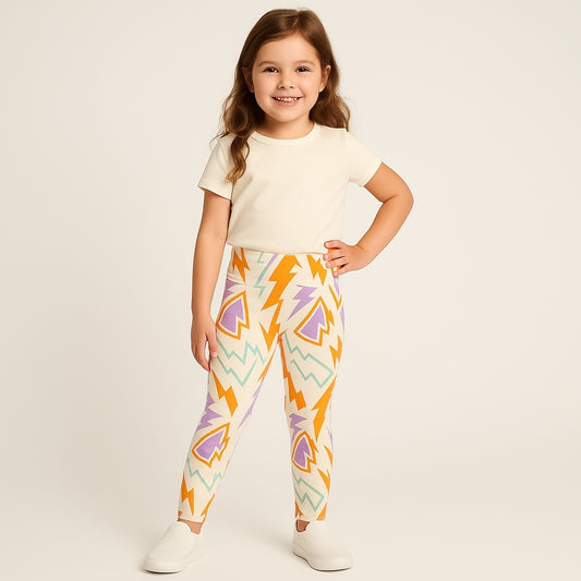 Thunder strike print leggings