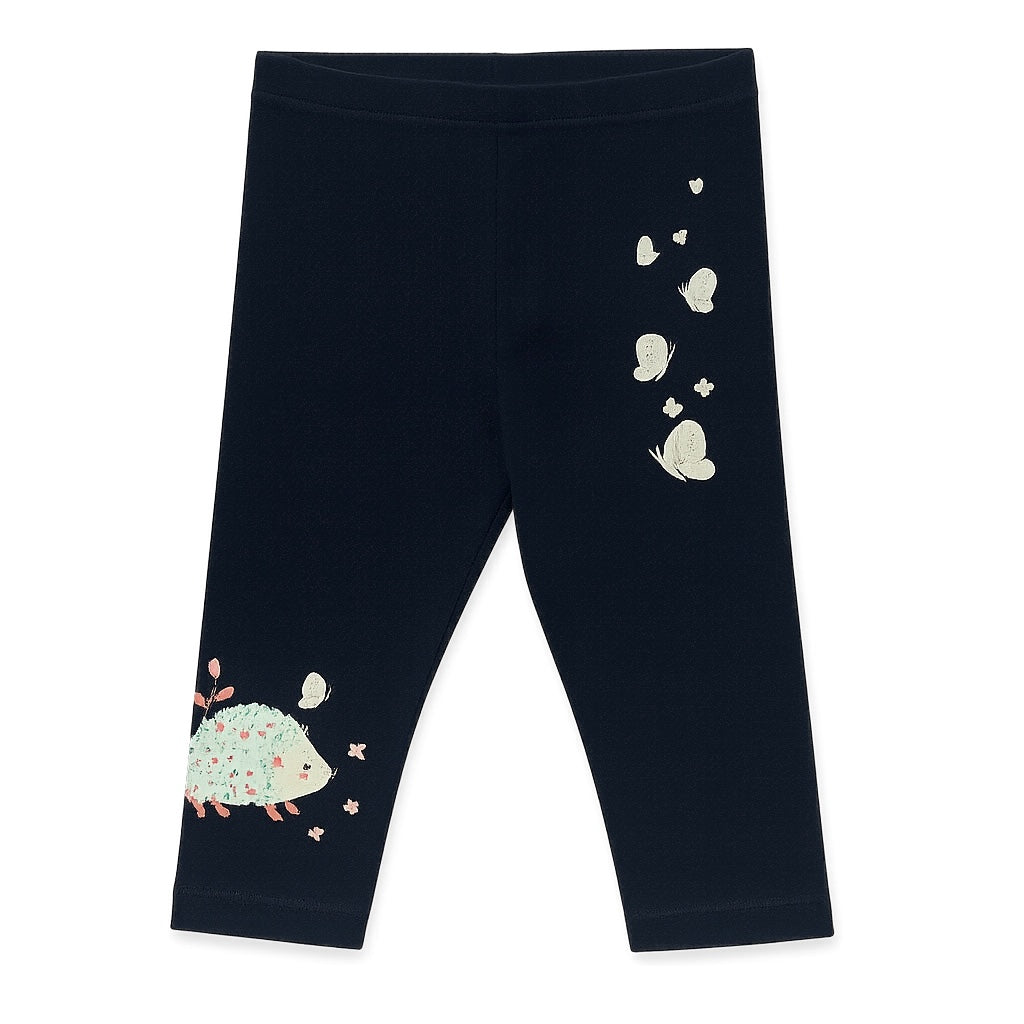 Hedgehog print tights