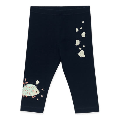 Hedgehog print tights