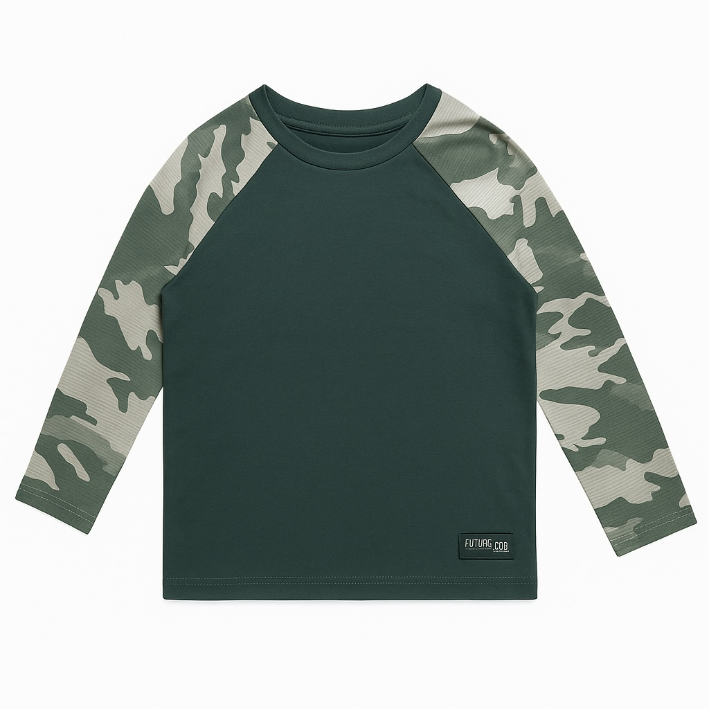 CAMOUFLAGE SLEEVES T-SHIRT