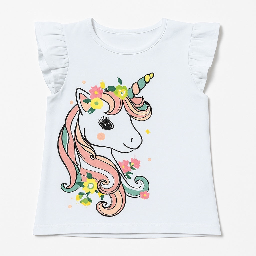 Unicorn white t-shirt