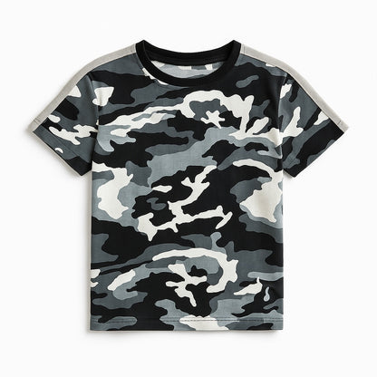 SHOULDER STRIPES CAMOUFLAGE T-SHIRT