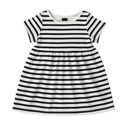 STRIPE BLACK AND WHITE FROCK