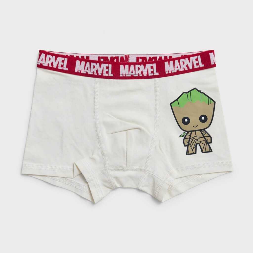 PRINTED WHITE BOXERS