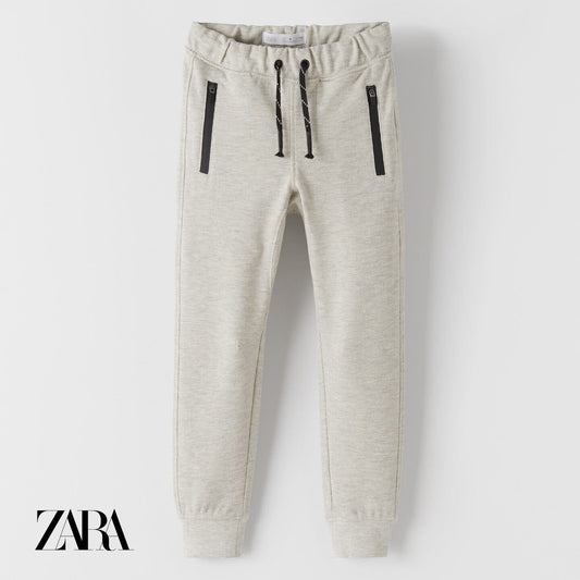 ZIPPER GREY TROUSER