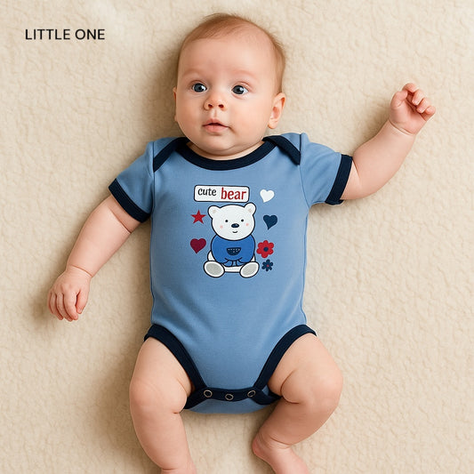 CUTE BEAR SHORT SLEEVE BODYSUIT