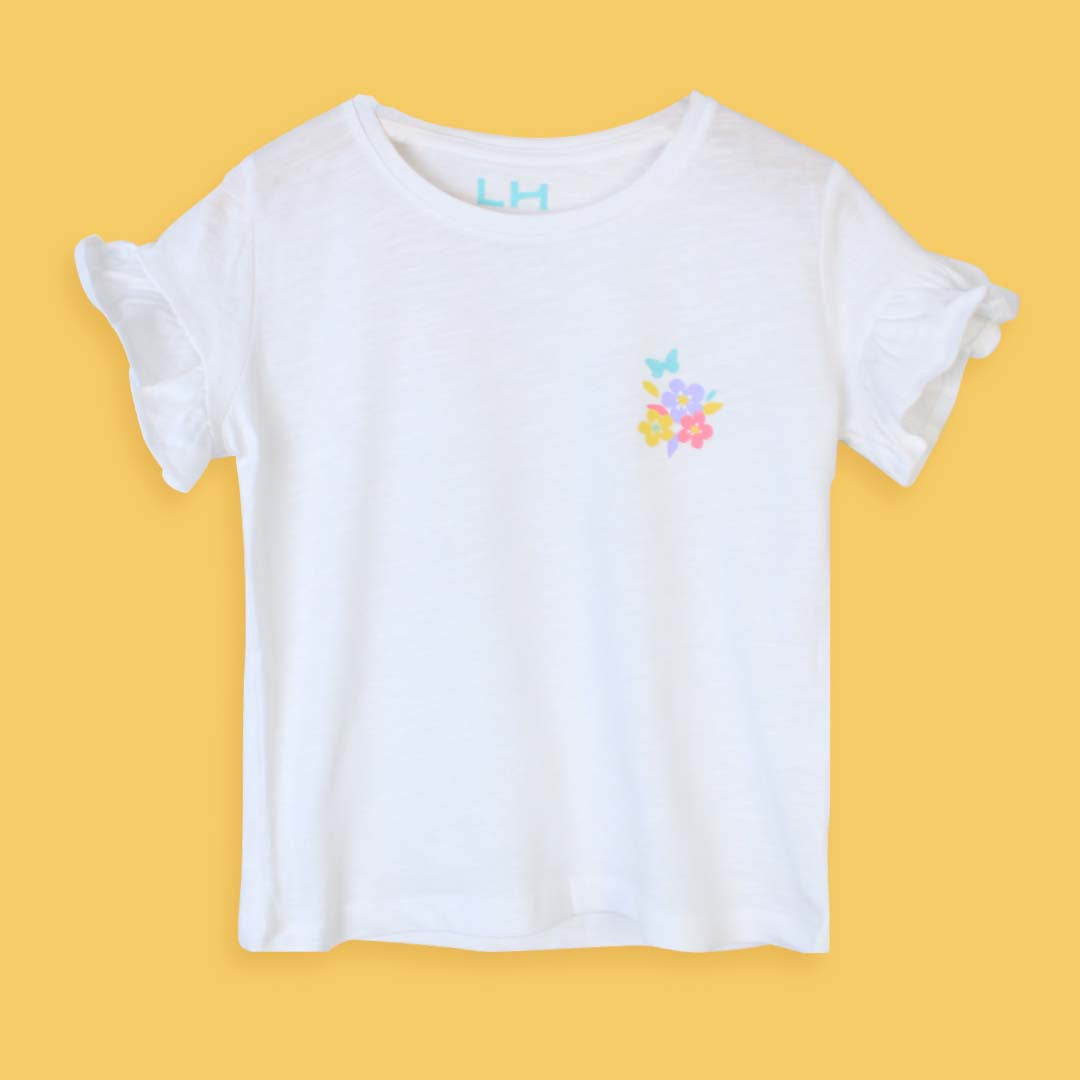 Floral pocket print t-shirt