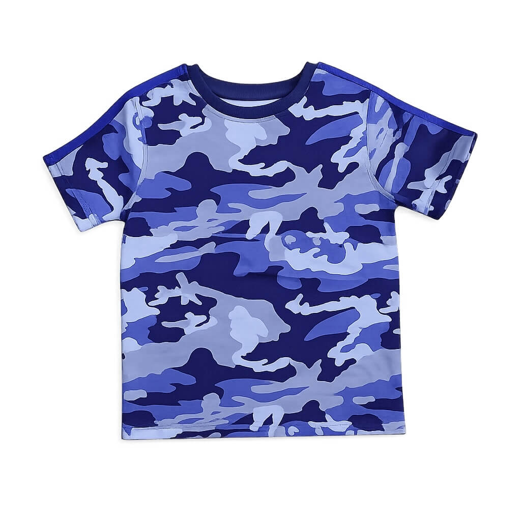 CAMOUFLAGE BLUE T-SHIRT