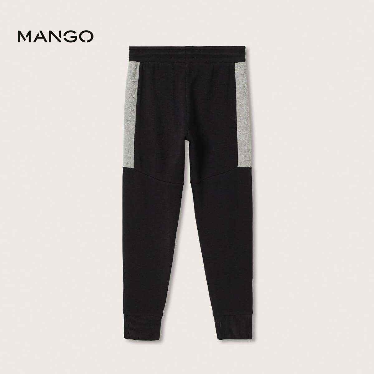 BLACK HALF STRIPE STYLE TROUSER