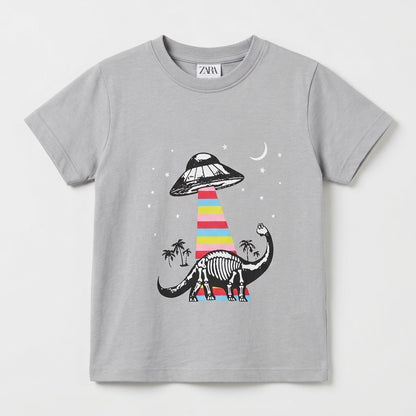 DINO SPACE GREY T-SHIRT