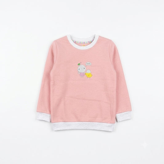 PINK PRINTED SWEATSHIRT