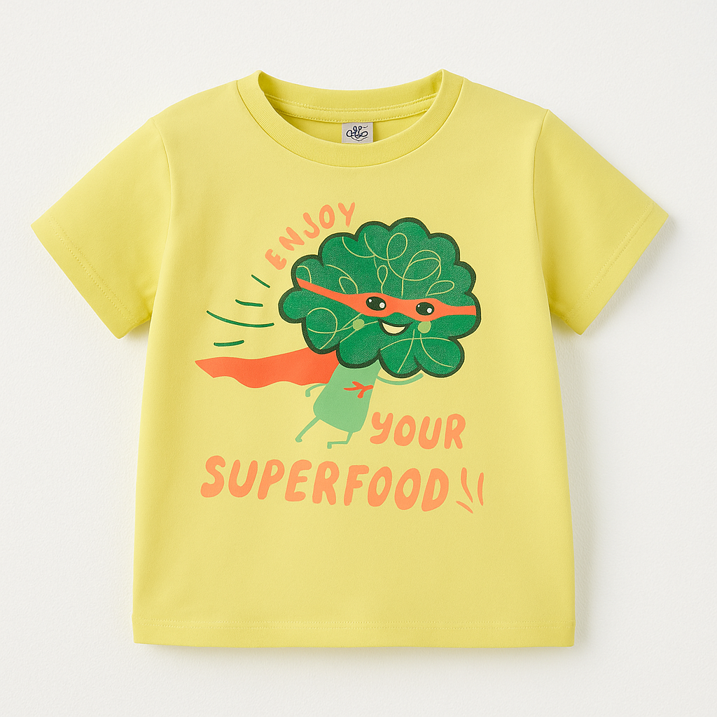 SUPER FOOD PRINTED T-SHIRT