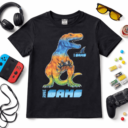 DINO BLACK T-SHIRT