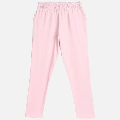 Light fabric baby pink summer casual trouser