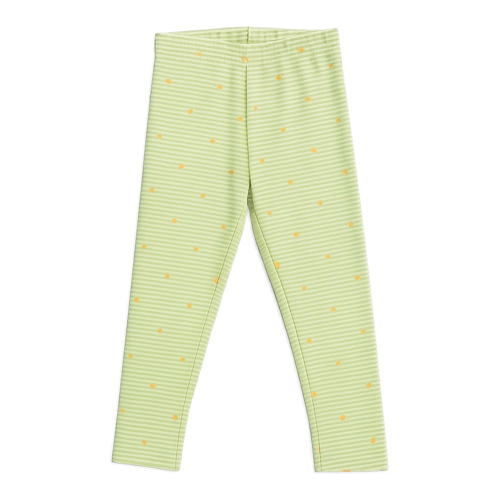 Light green floral leggings