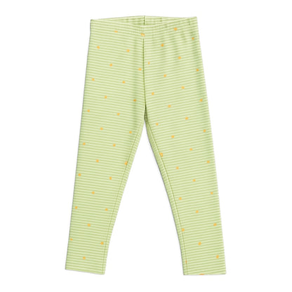 Light green floral leggings