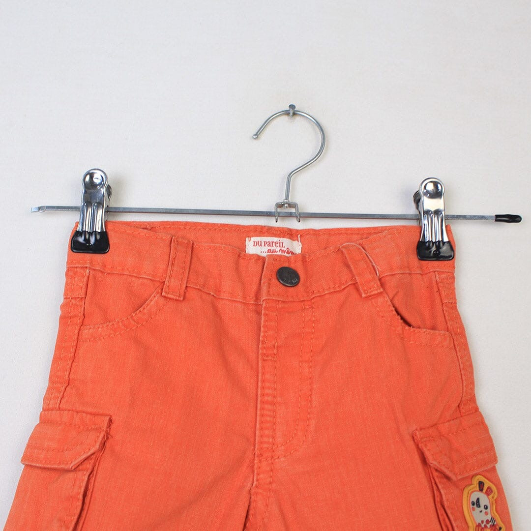 DP orange six pocket shorts